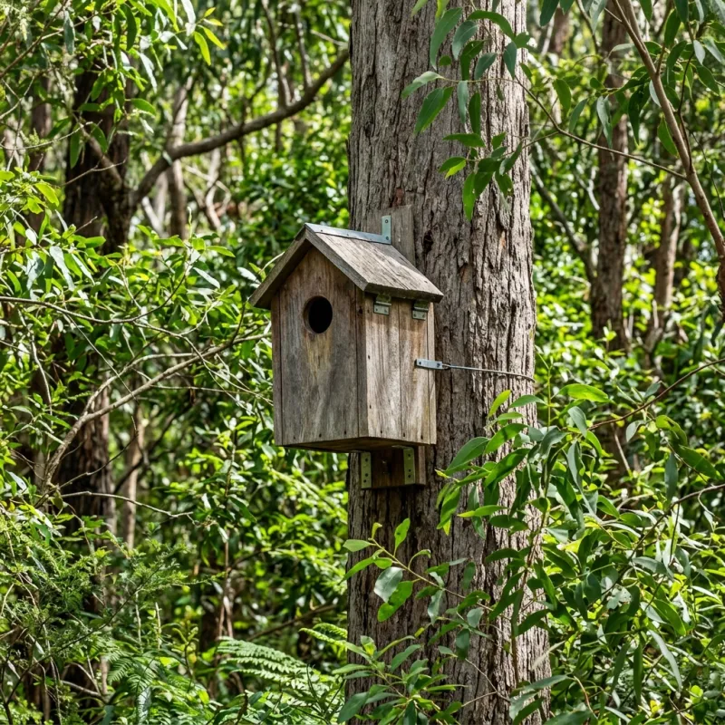 Animal nesting box installed as a humane alternative to a Glen Iris roof cavity