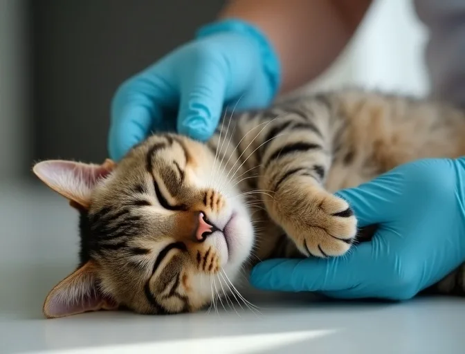 Specialist carefully handling a deceased cat with dignity in Glen Iris